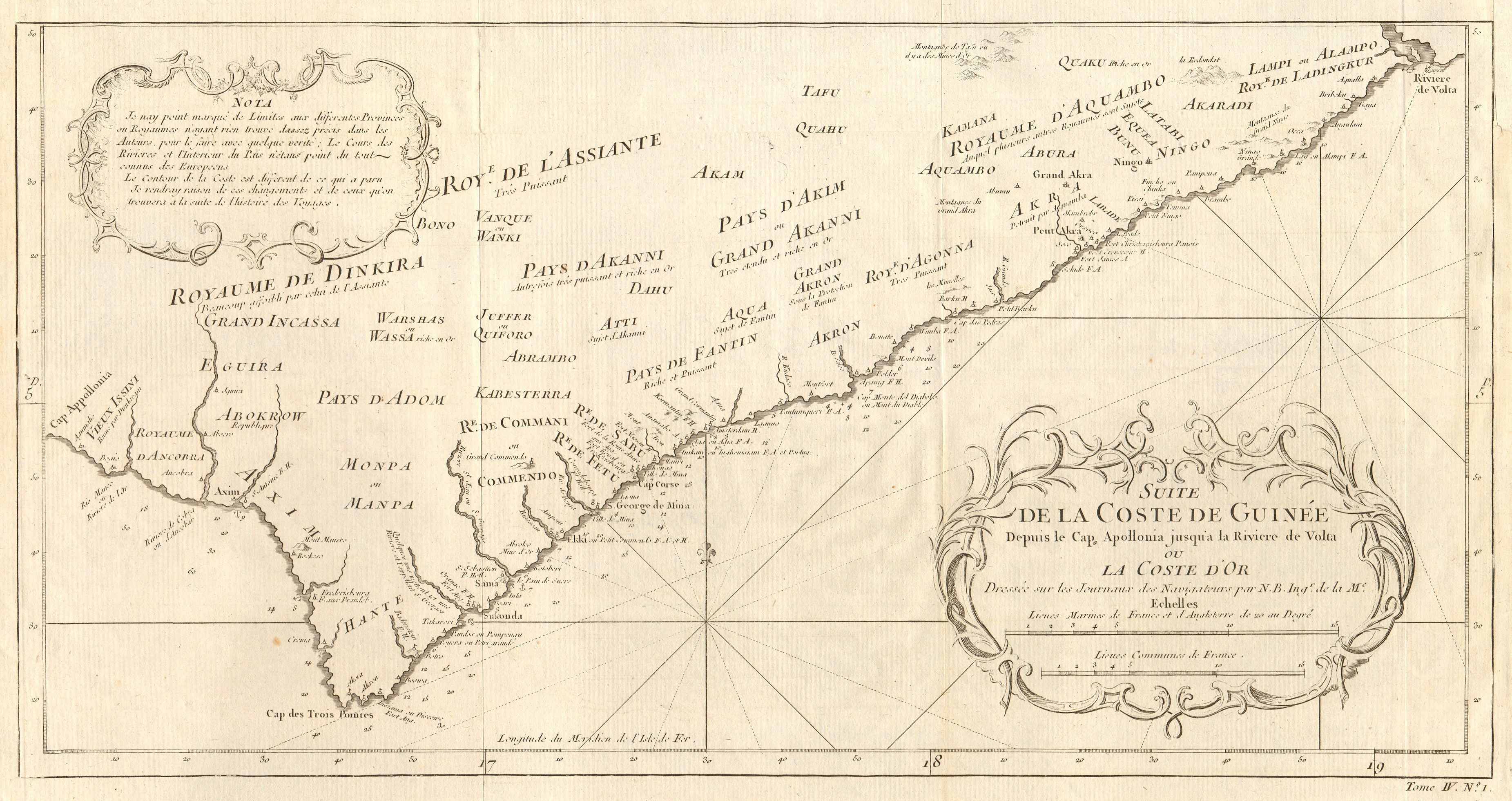Associate Product 'Suite de la Coste de Guinée…' Ghana / Gold Coast. Volta delta. BELLIN 1747 map
