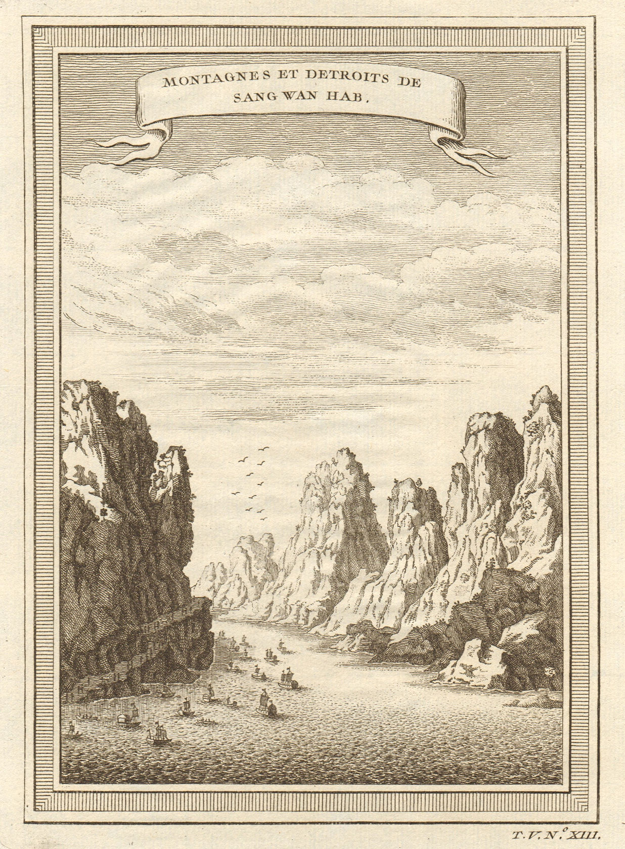 Associate Product 'Montagnes et detroits de Sang Wan Hab'. Bei jiang gorge Qingyuan Guangdong 1748