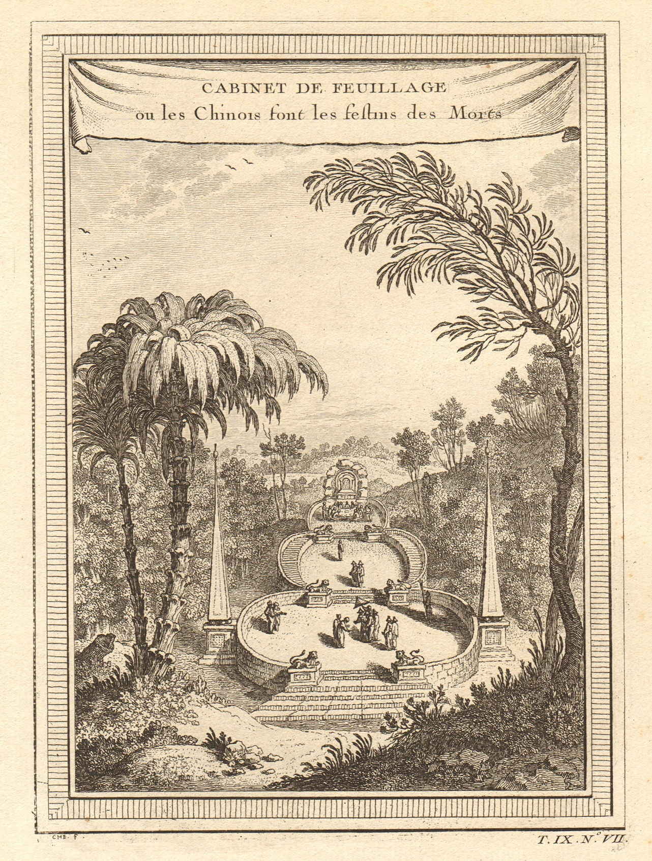 Chinois Festins des Morts. Chinese Festival of the Dead near Jakarta, Java 1751