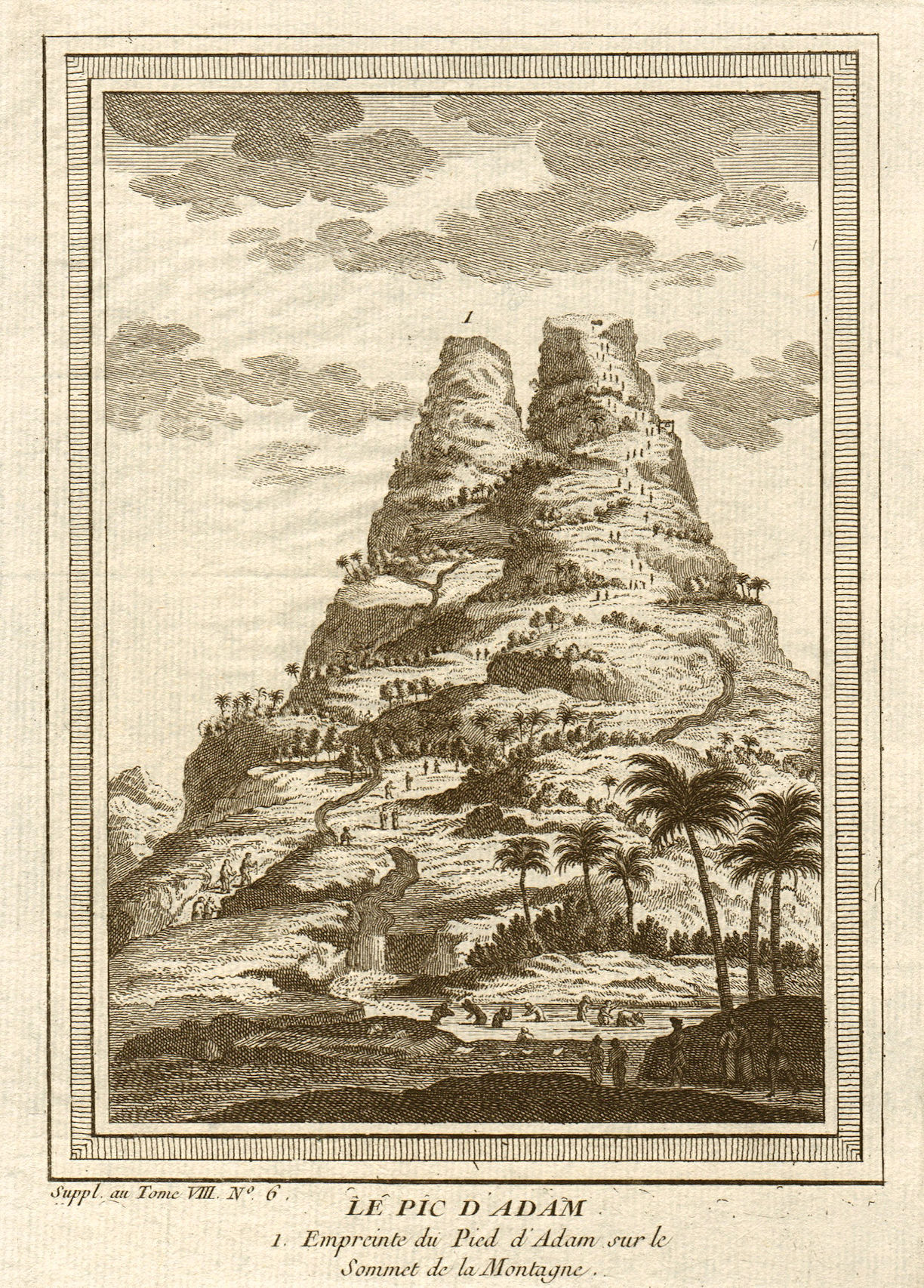 Associate Product 'Le Pic d'Adam'. Sri Lanka. View of Adam's Peak. Sri Pada. Ceylon 1761 print