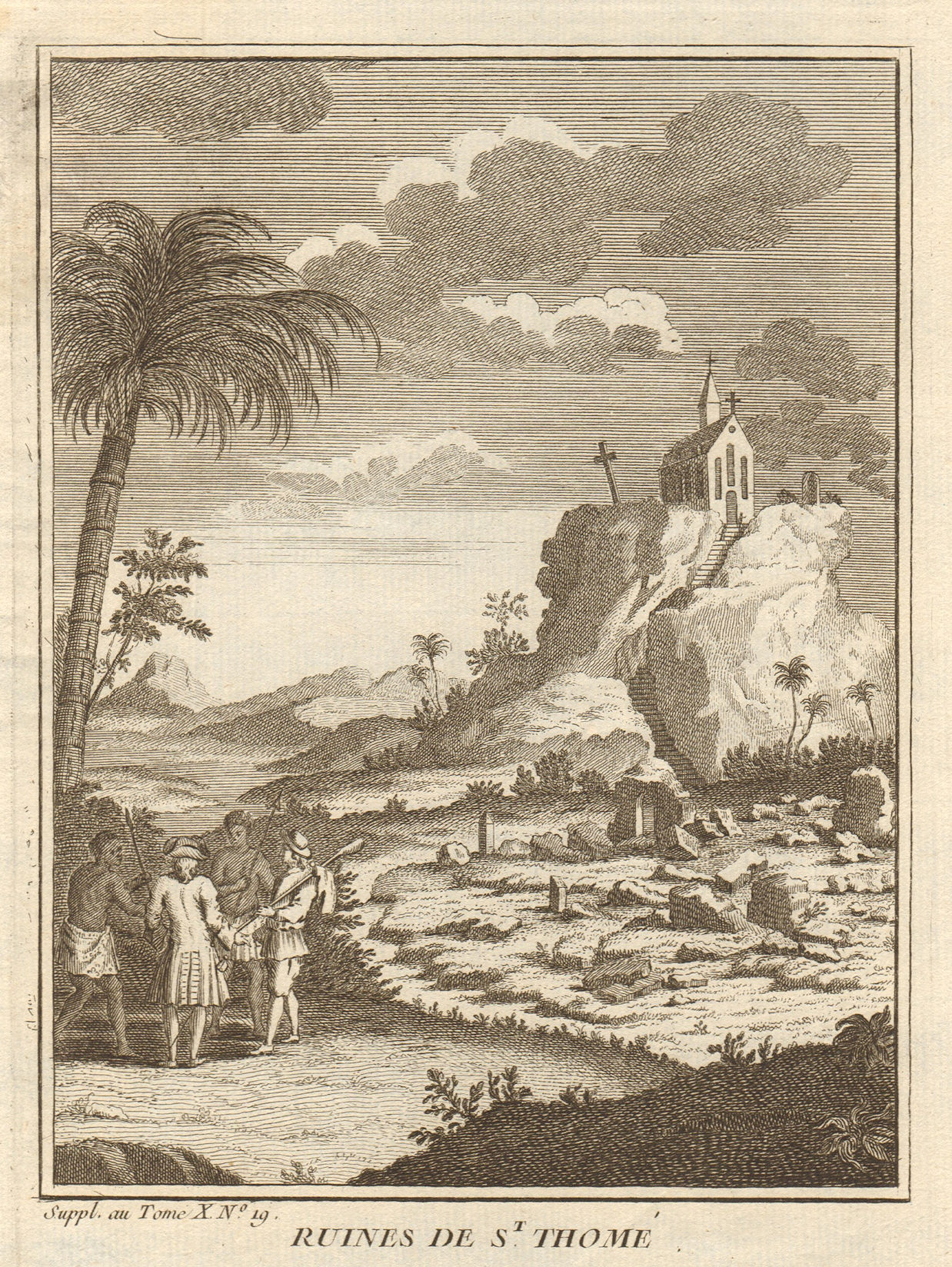 Associate Product 'Ruines de St. Thomé'. St Thomas Mount, Chennai (Madras), India 1761 old print