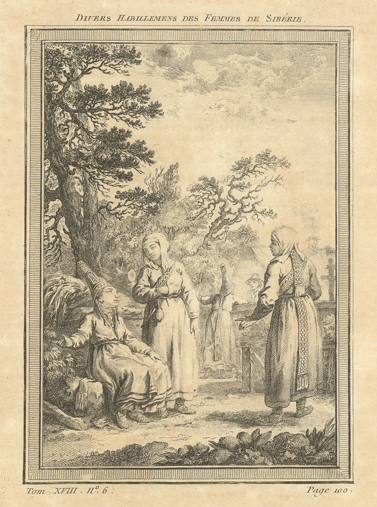 Associate Product 'Divers habillements des femmes de Sibérie'. Siberian women's dress 1768 print