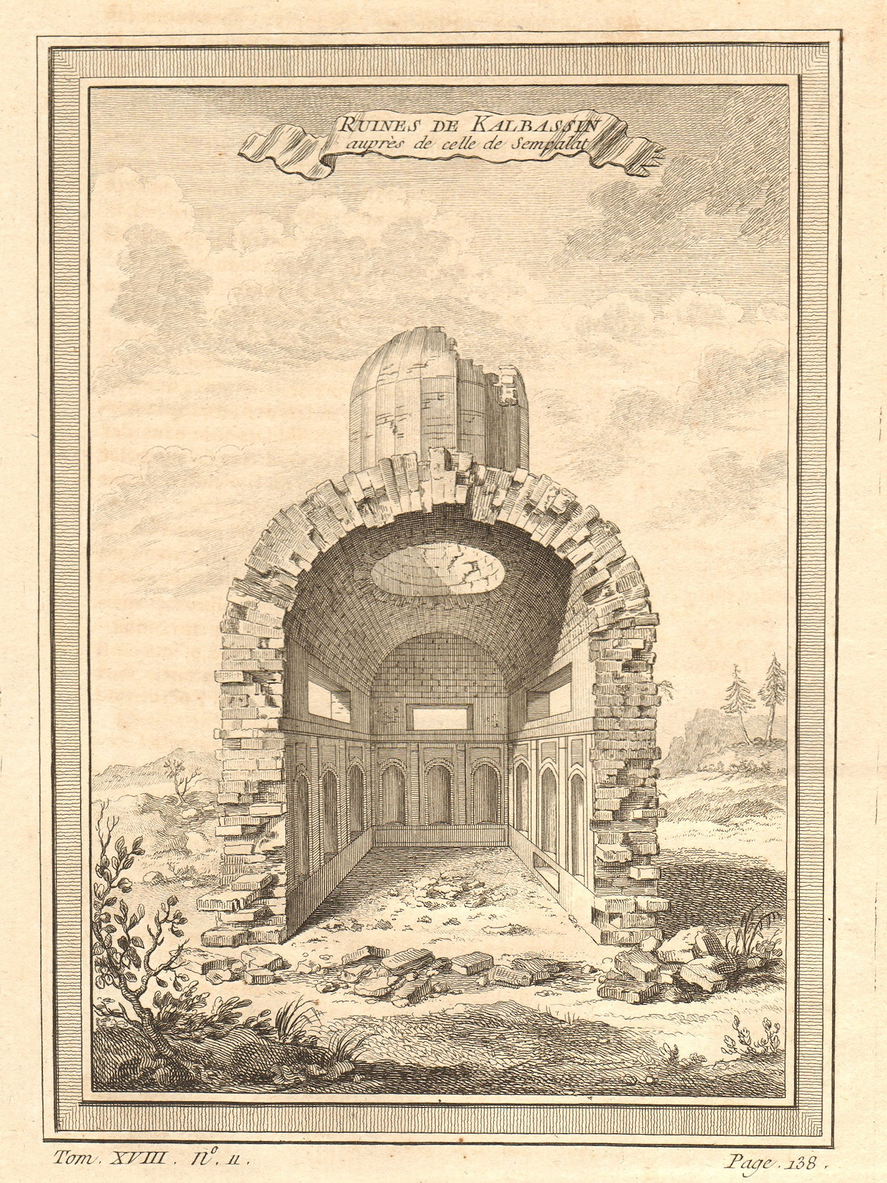 Associate Product 'Ruines de Kalbassin auprès de celle Sempalat'. Semey, Kazakhstan 1768 print