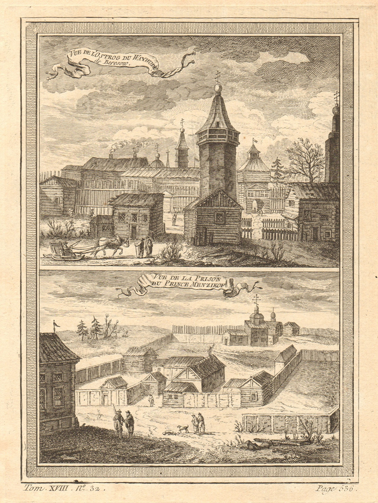Associate Product Voivode's Fortress & Prince Menshikov's prison, Beryozovo, Siberia, Russia 1768