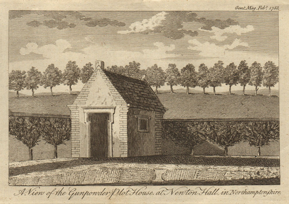 Associate Product Gunpower Plot House, Newton Hall, Northamptonshire. Newton Rebellion, 1607 1783