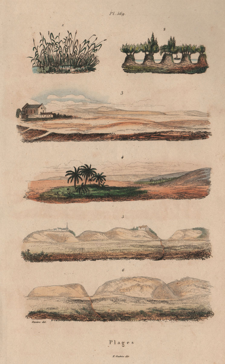 Associate Product SEASCAPES. Plages. Beaches. Coastal scenery. III 1833 old antique print