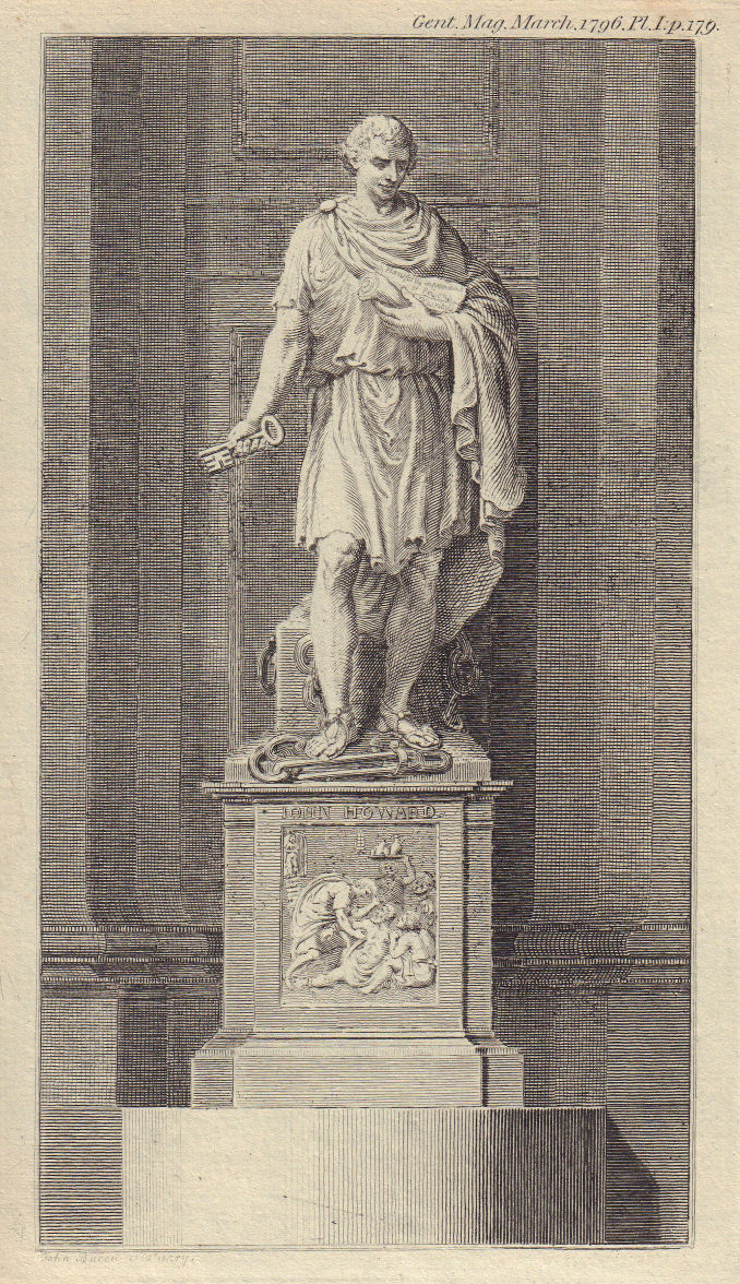 Associate Product Statue for John Howard in St Paul's Cathedral, London, by John Bacon 1796