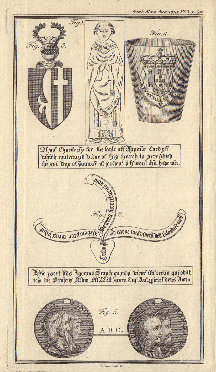 Associate Product A drinking cup with arms of John V King of Portugal. Holy silver medals 1797
