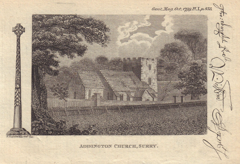 Associate Product St Mary's Church, Addington, Croydon, London. Gosforth Cross, Cumbria 1799