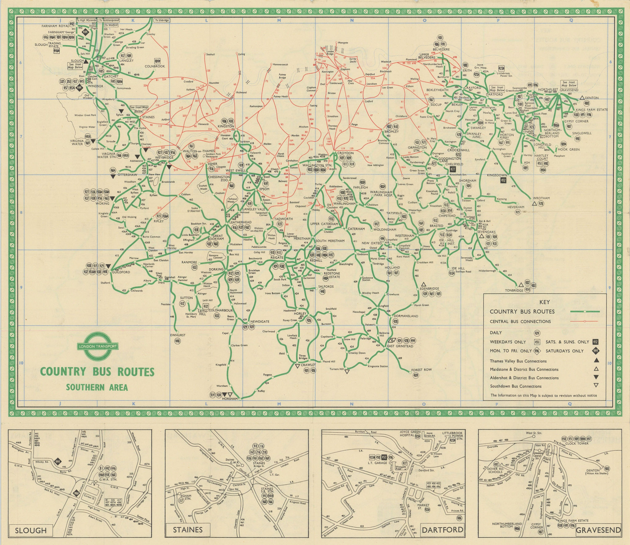 Associate Product London Transport Bus map Country Area. #1 1948 old vintage plan chart