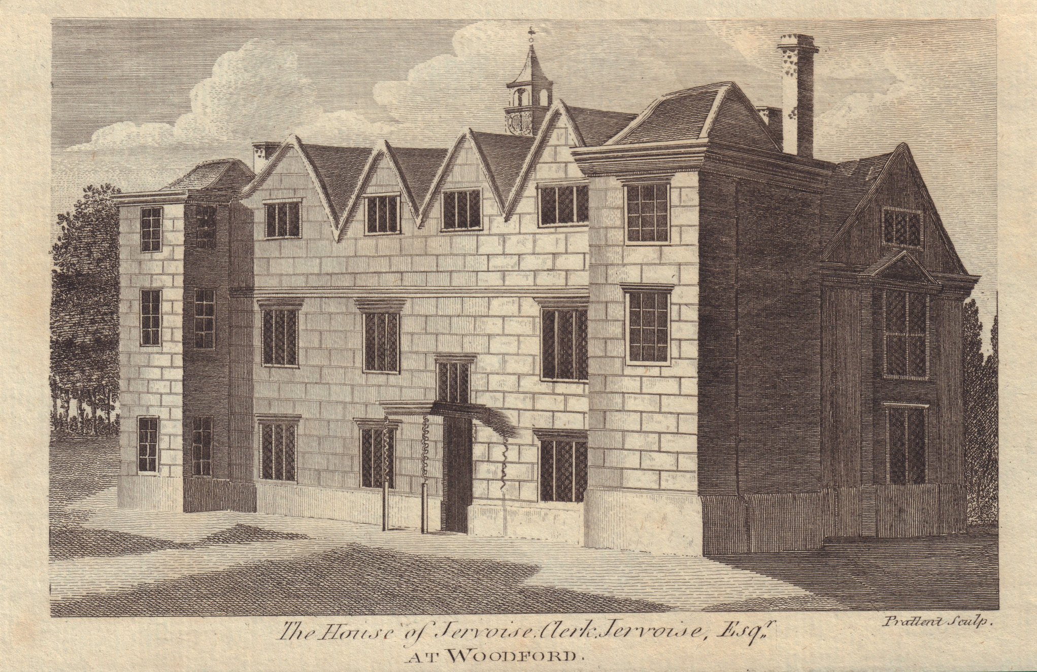 Associate Product Harts House, Woodford Green. Owned by Jervoise Clerk-Jervoise. Rebuilt 1815 1789