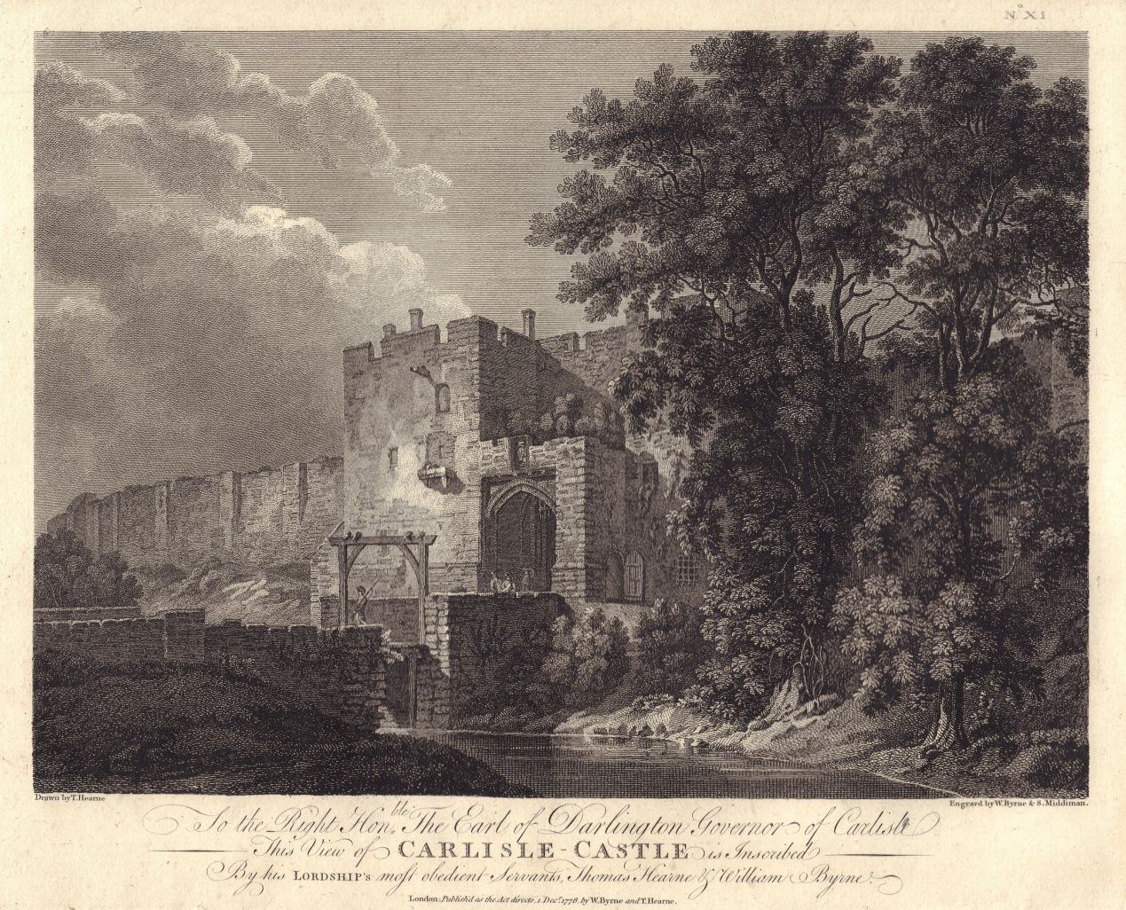 Associate Product Carlisle Castle, Cumbria. GROSE 1778 old antique vintage print picture
