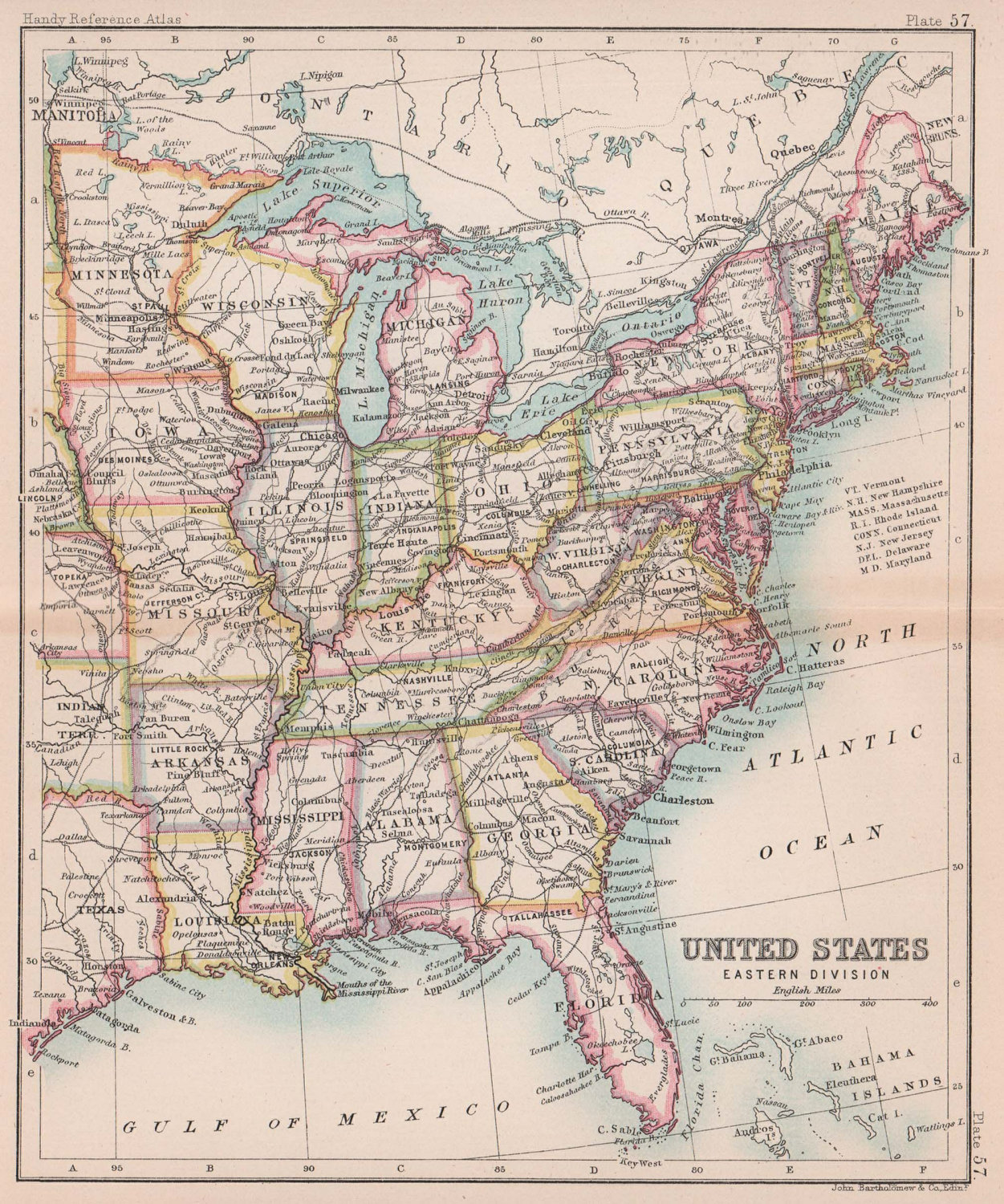 USA | United States of America old & antique maps. American maps. US ...