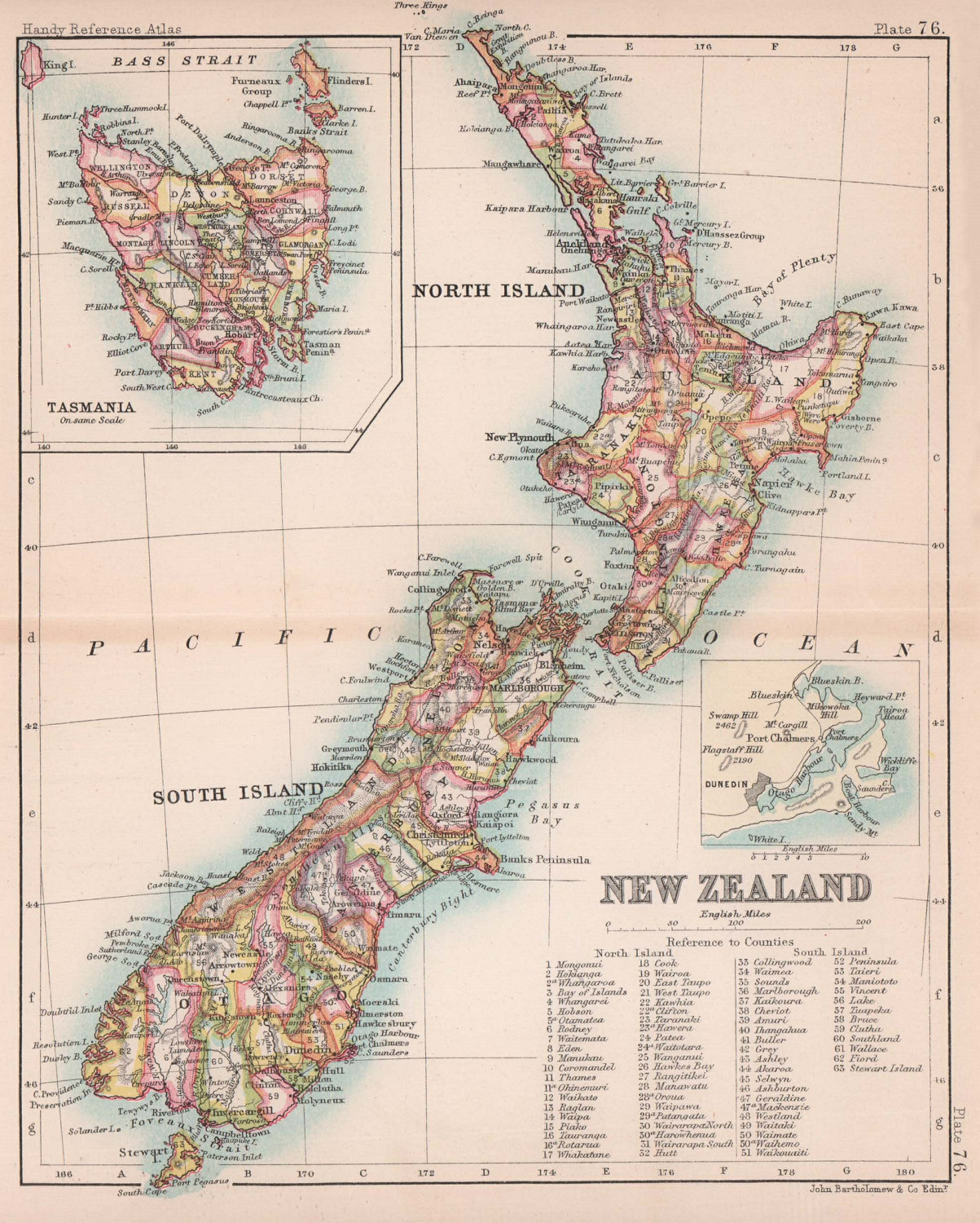 New Zealand Antique And Vintage Maps And Prints 4434