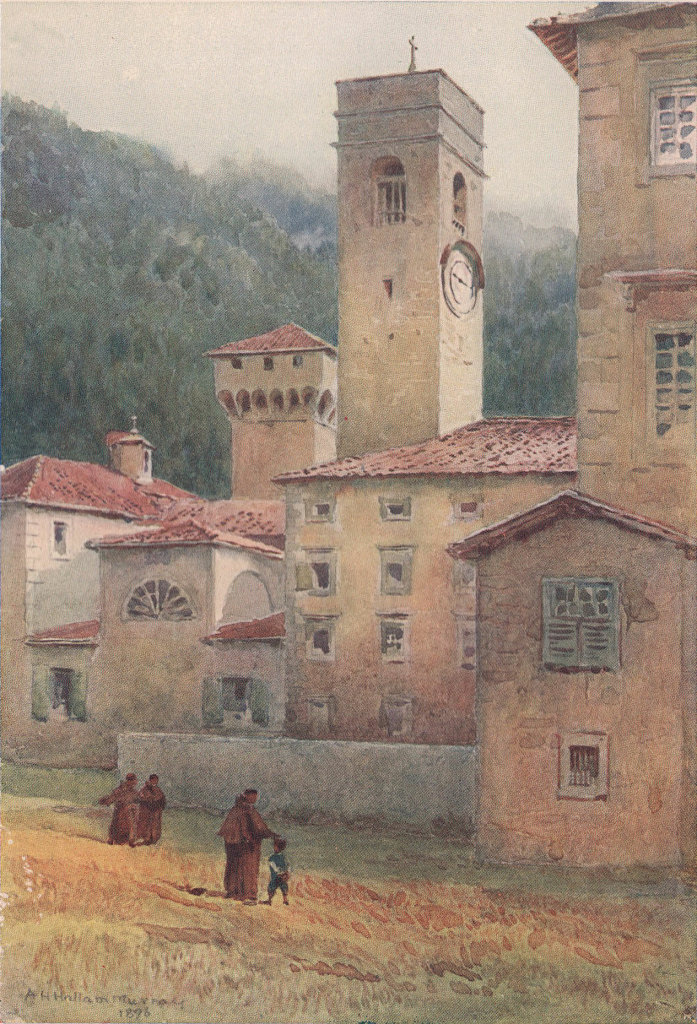 Associate Product Vallombrosa, monastery by Alexander Murray. Italy 1904 old antique print