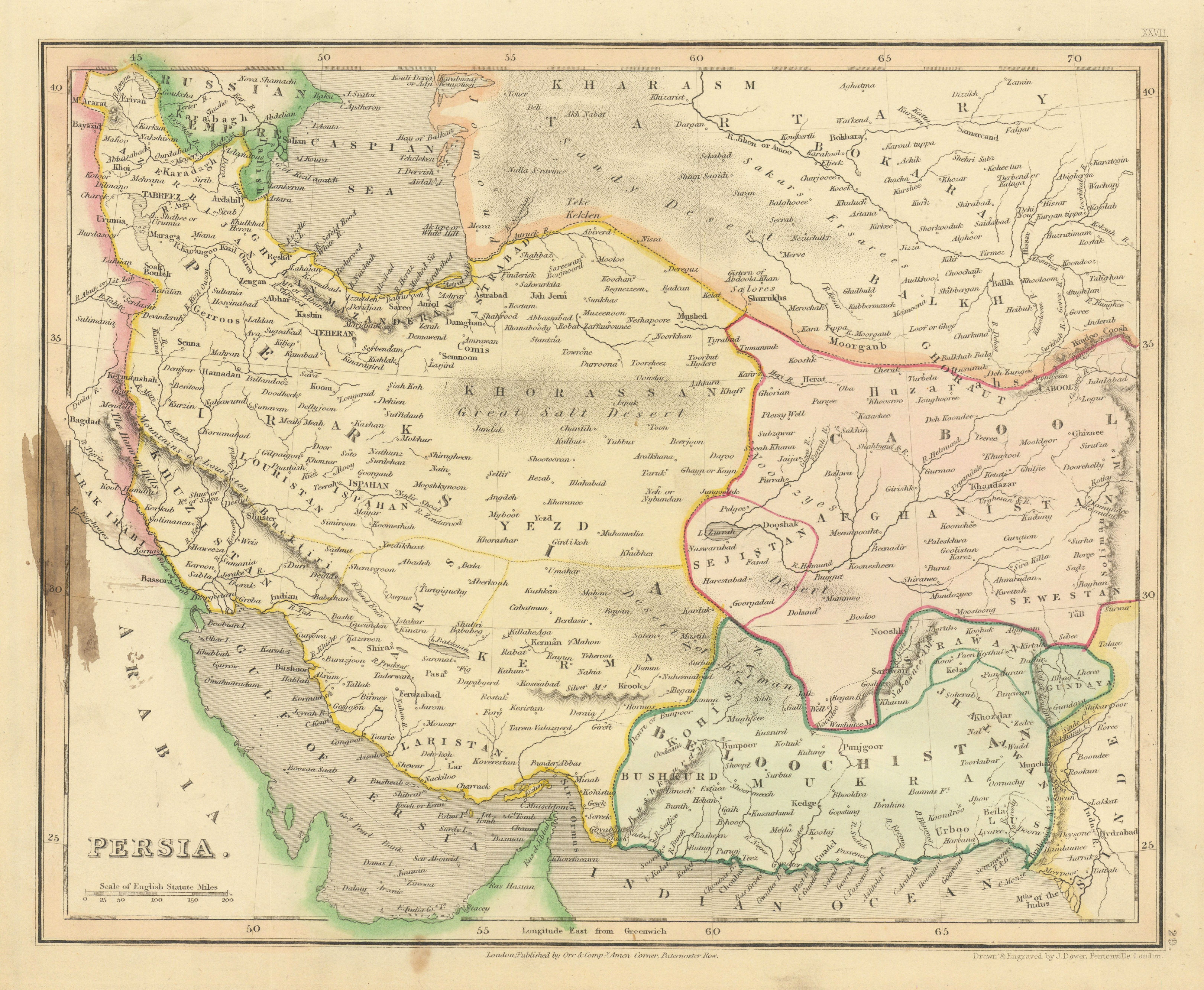 Dower, John - Antique maps from Cassells Dispatch Atlas