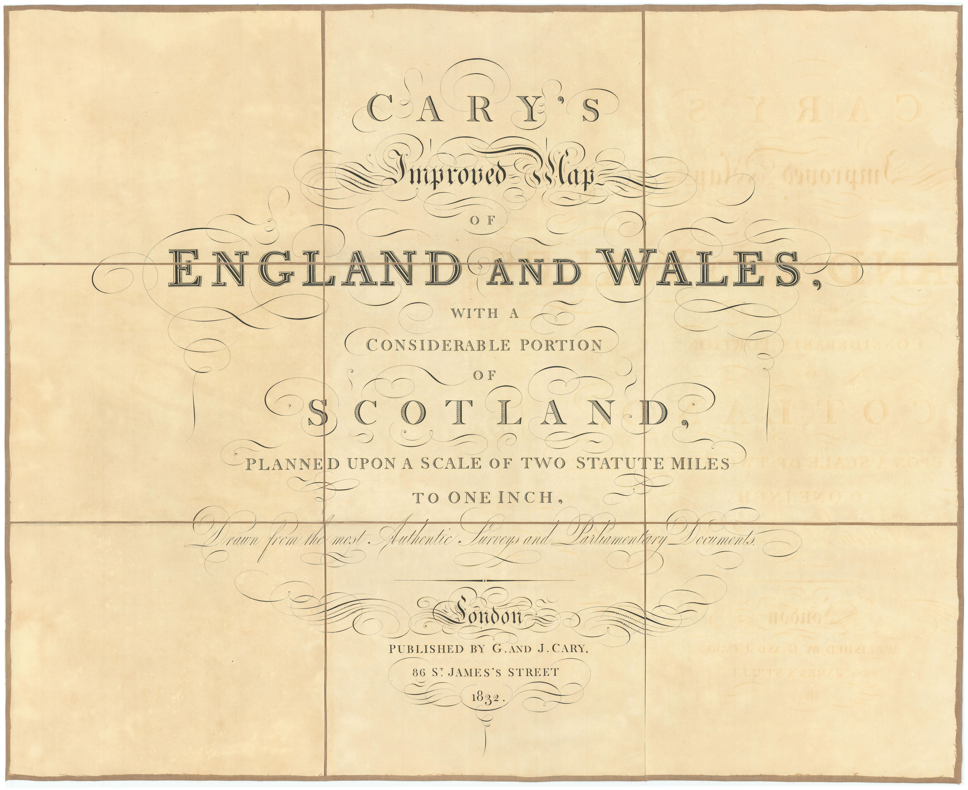 Associate Product "Cary's Improved Map of England and Wales…" Title map. G & J Cary 1832 print