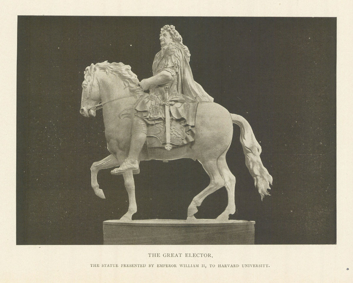 The Great Elector Statue given by Emperor William II To Harvard University 1907