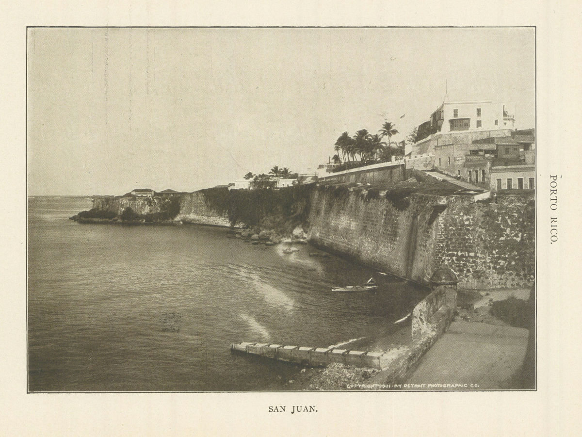 Porto Rico. San Juan. Caribbean 1907 old antique vintage print picture