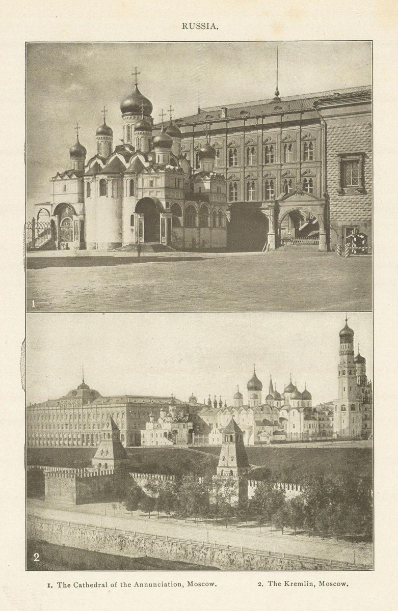 Associate Product RUSSIA. The Cathedral of the Annunciation, Moscow. The Kremlin, Moscow 1907