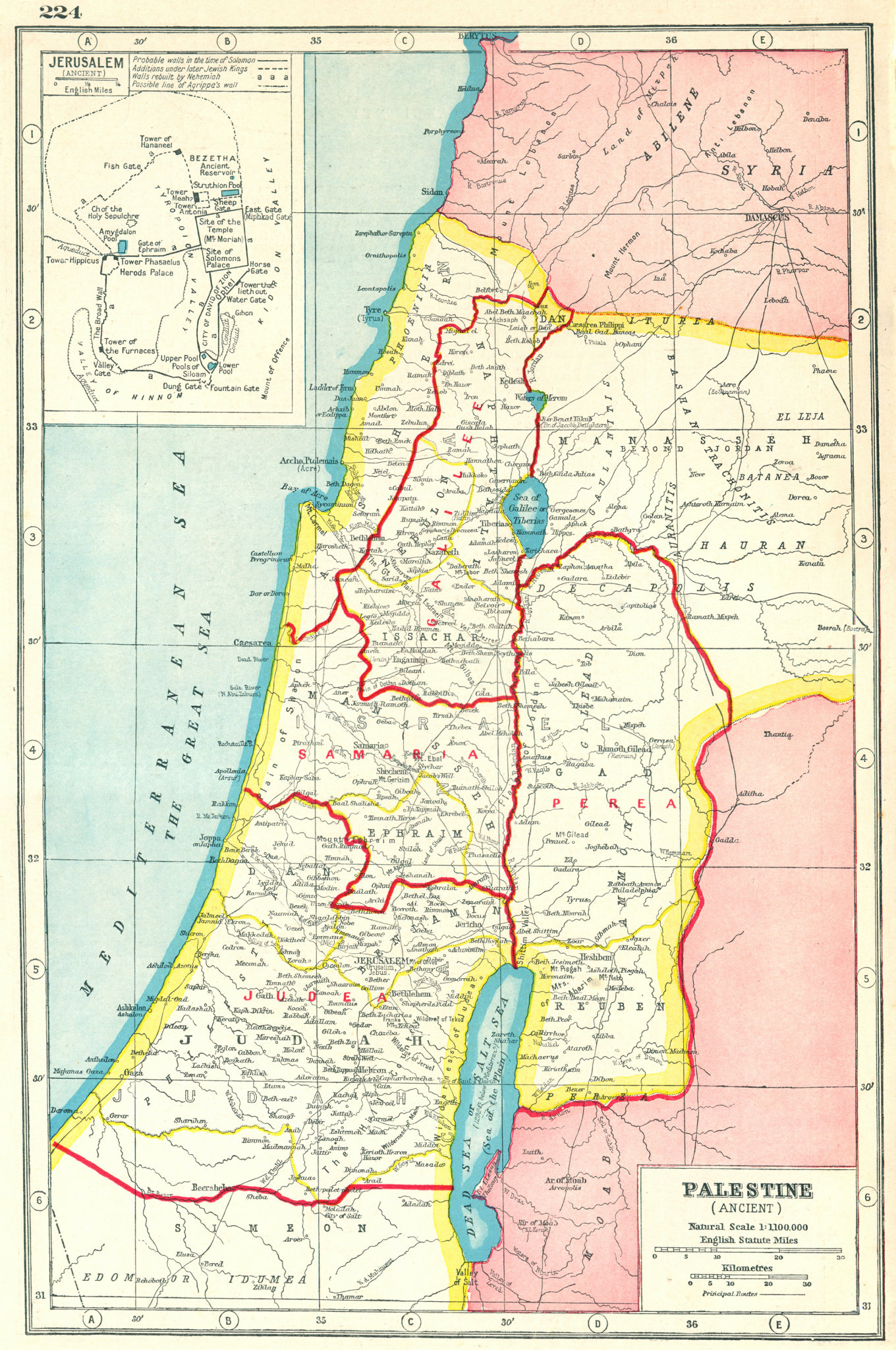 Map Of Roman Palestine