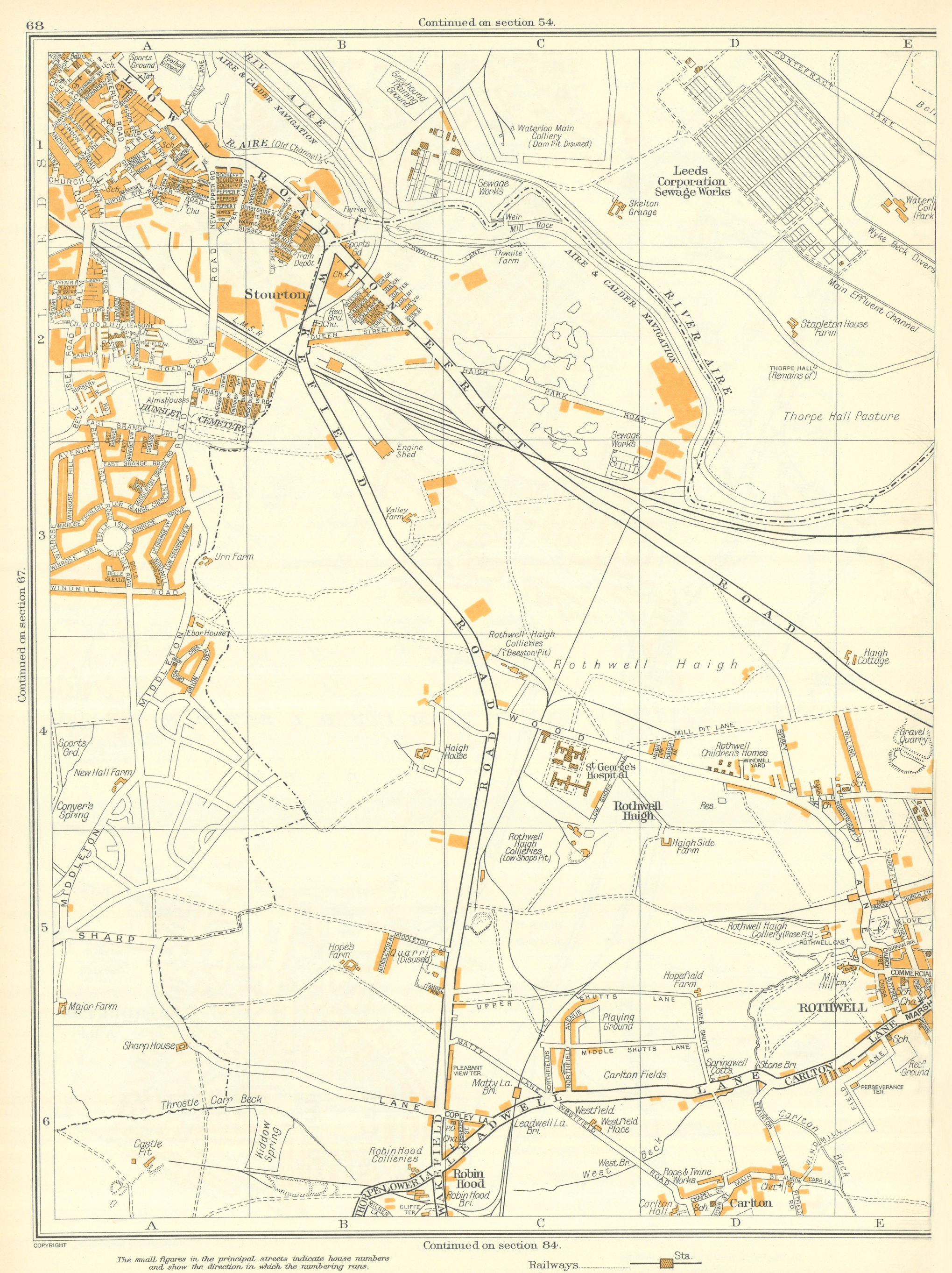 YORKSHIRE Birkenshaw Drighlinton Westgate Hill Oakwell Adwalton 1935 ...