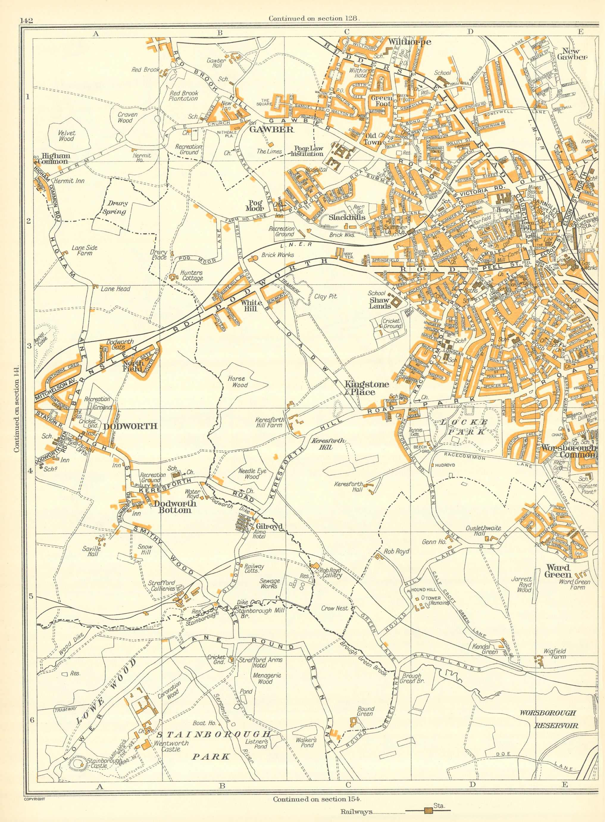 SHEFFIELD. Vintage town city map plan. Yorkshire 1930 old vintage chart