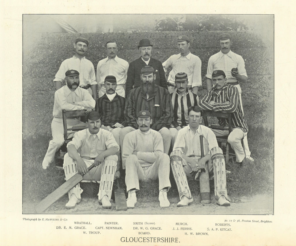 Associate Product Gloucestershire County Cricket Team Murch E.M. & W.G. Grace Kitcat Troup 1895