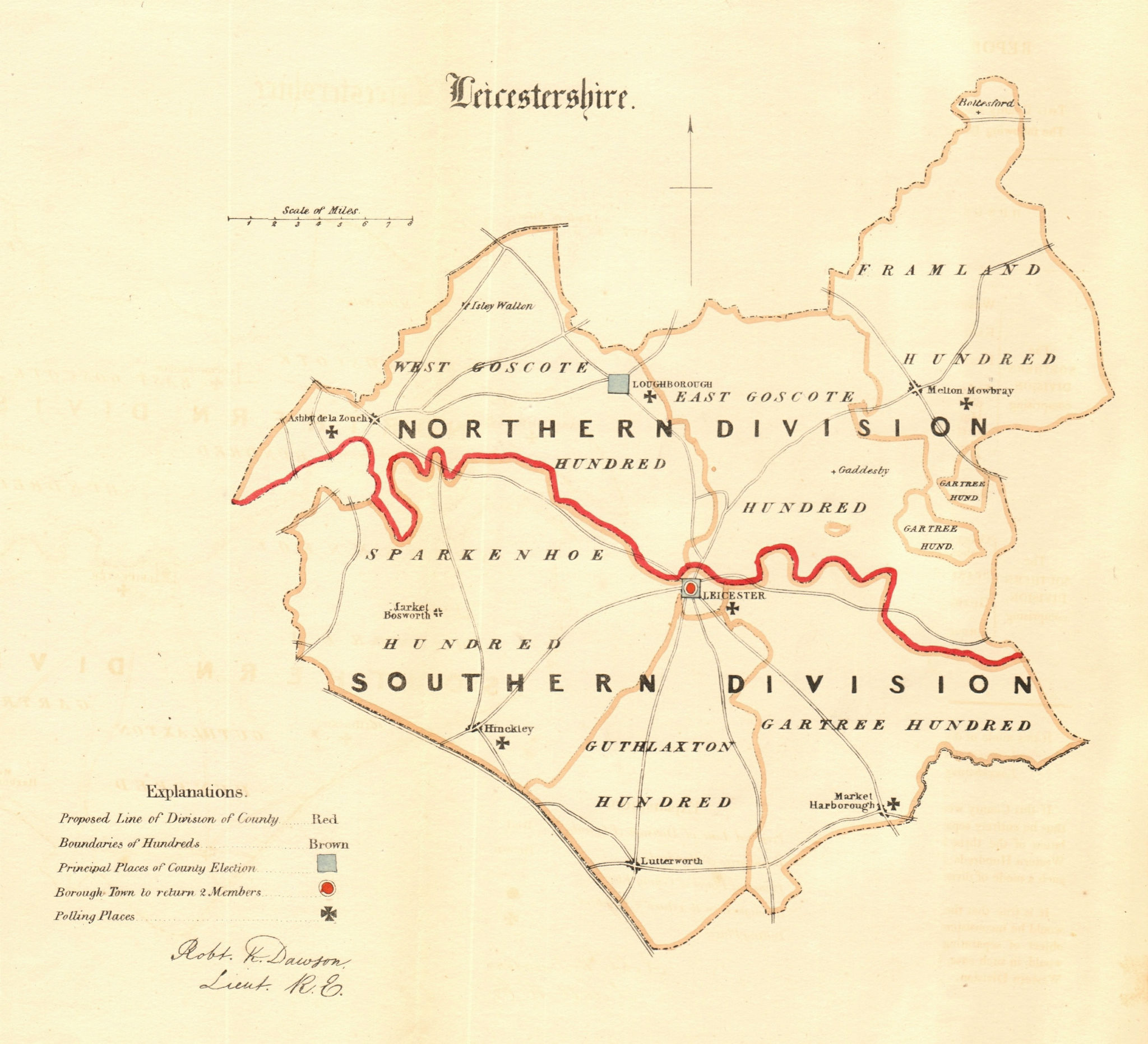 Associate Product Leicestershire county map. Divisions boroughs electoral. REFORM ACT. DAWSON 1832