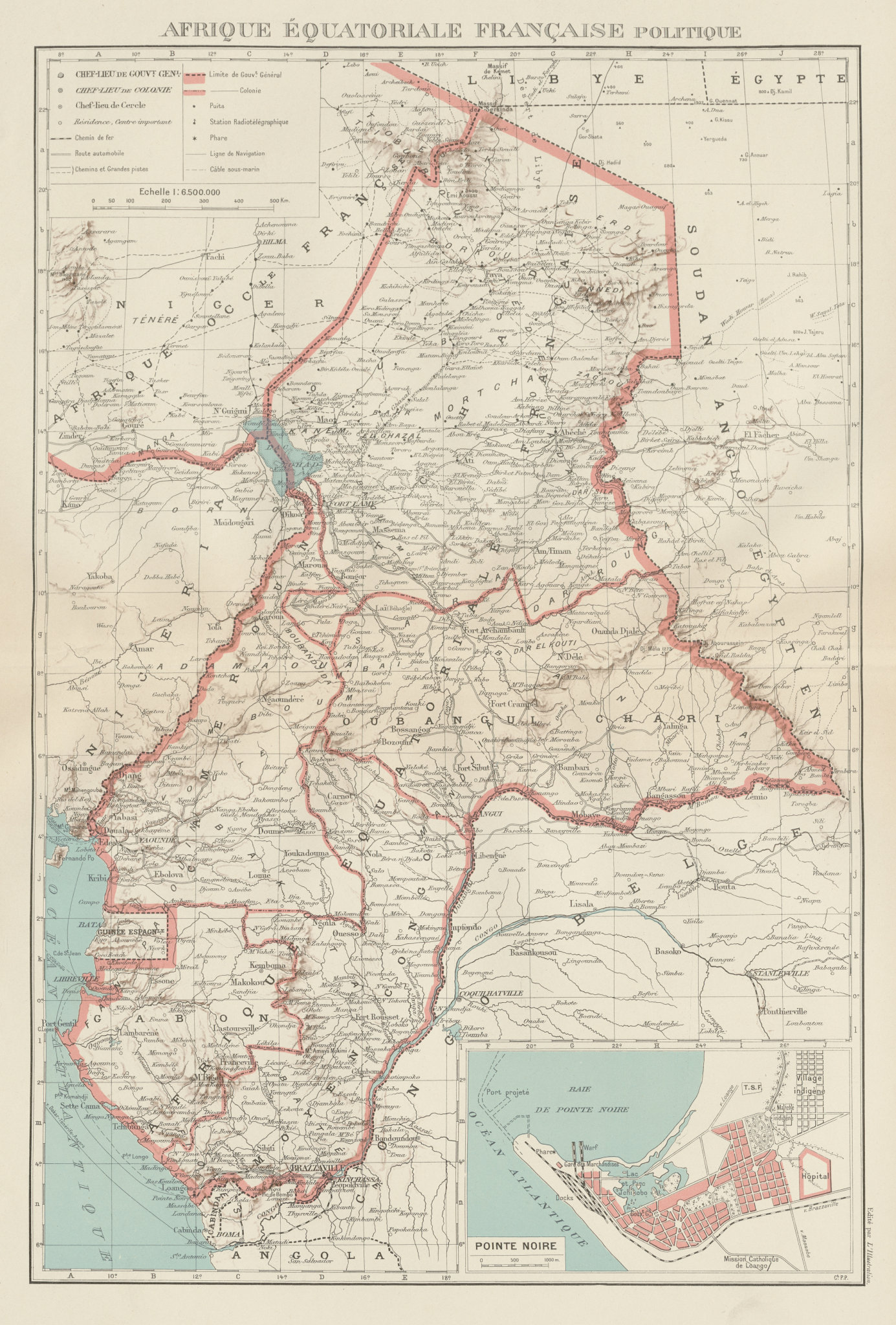 FRENCH EQUATORIAL AFRICA. Afrique équatoriale française. Pointe Noire ...