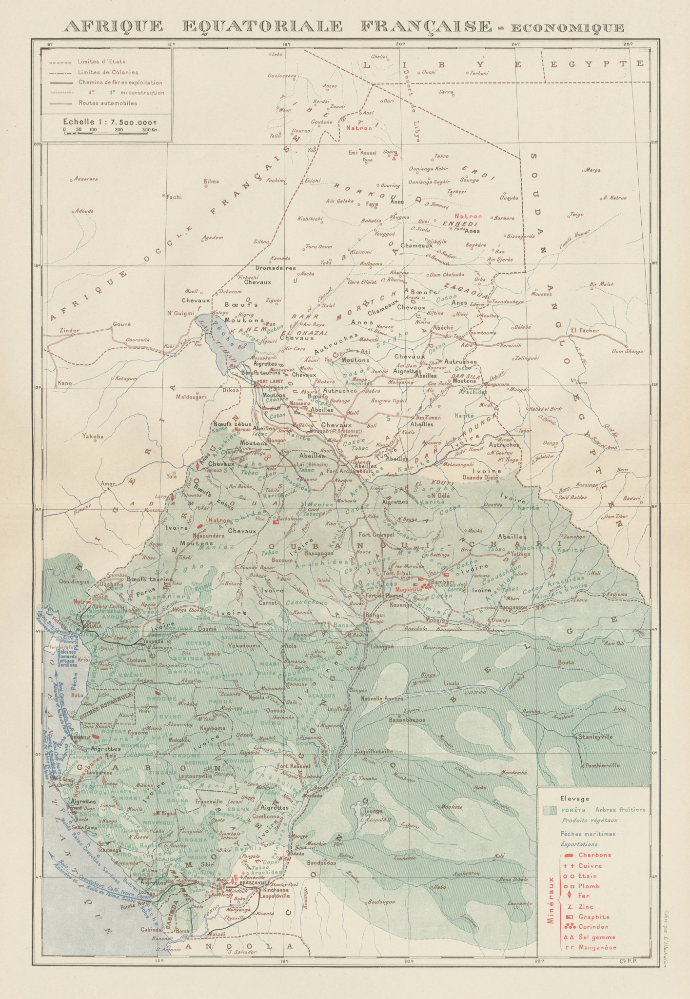 FRENCH EQUATORIAL AFRICA. Afrique équatoriale française. Pointe Noire ...