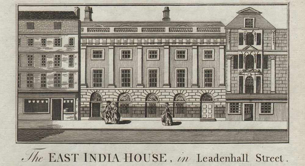 View of the East India House, Leadenhall Street, City of London. THORNTON 1784