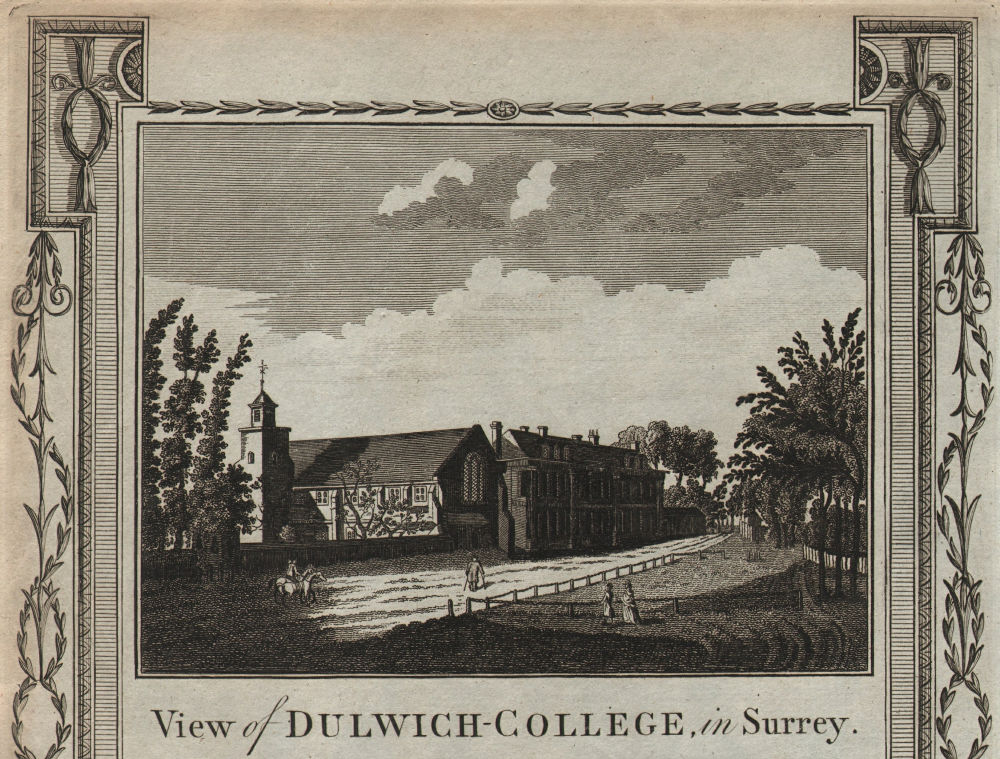 Associate Product Dulwich College, London. THORNTON 1784 old antique vintage print picture