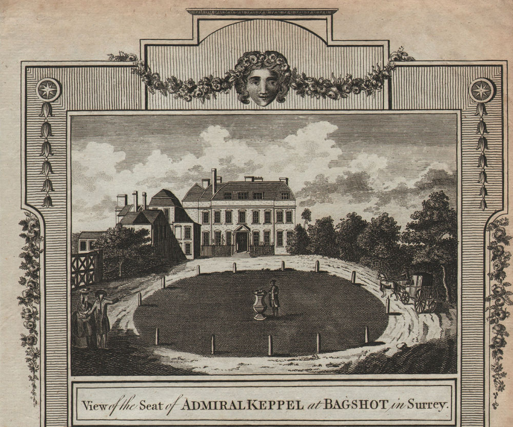 Associate Product The original Bagshot Park, Surrey. George Keppel Earl of Albemarle THORNTON 1784