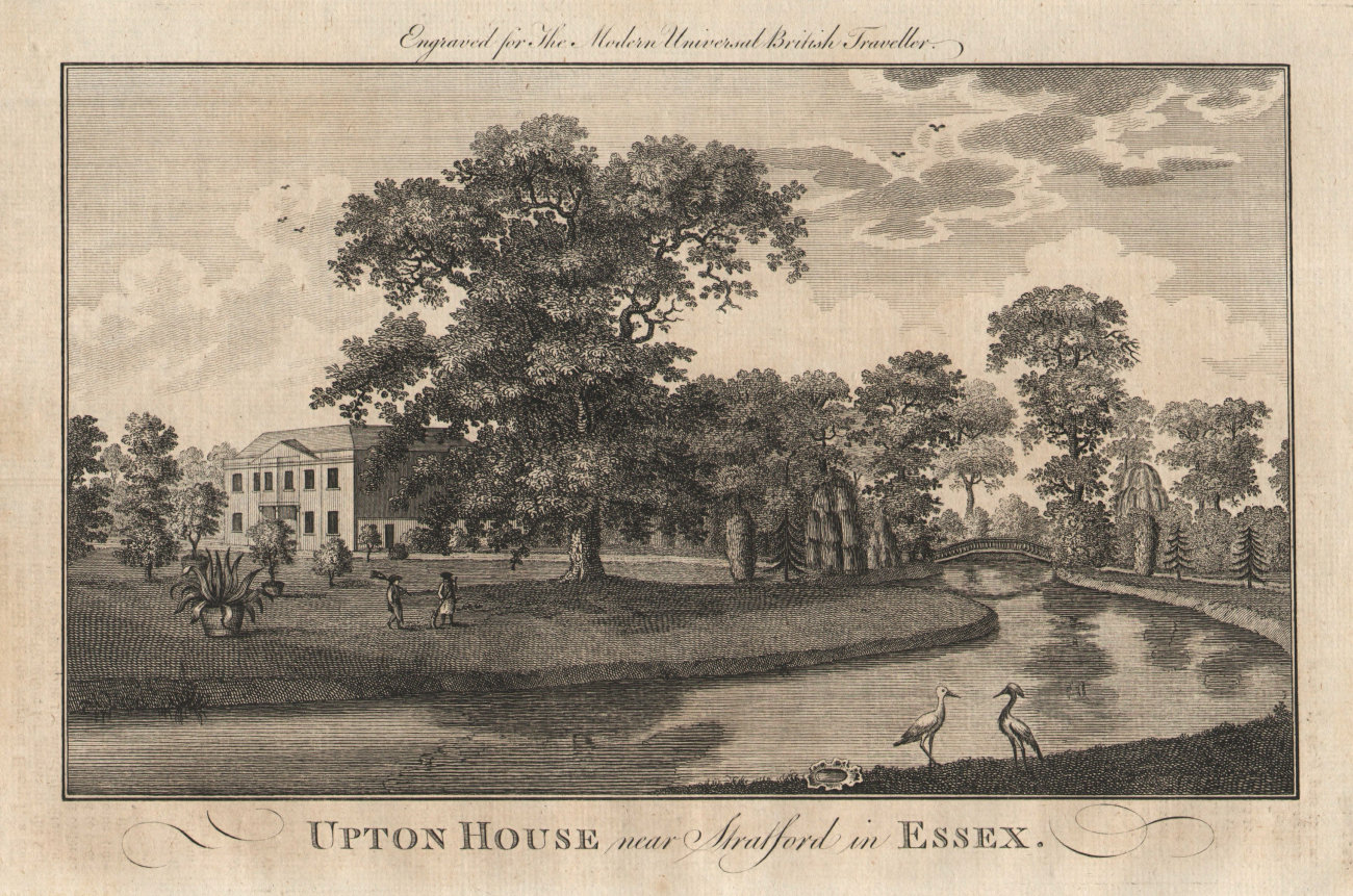 Associate Product Upton House near Stratford in Essex. Now West Ham Park, London. BURLINGTON 1779