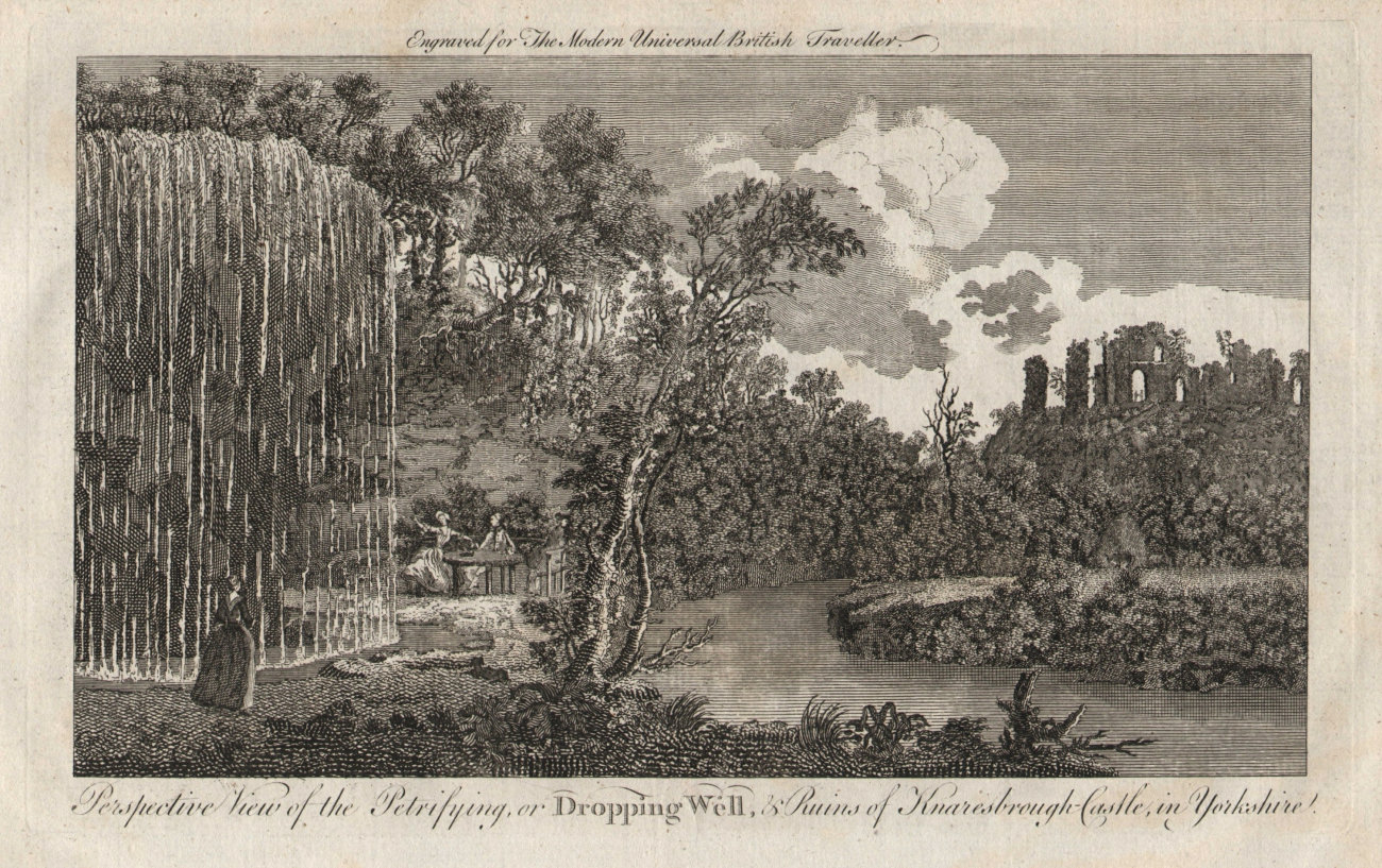 Associate Product Petrifying Well, Knaresborough Castle, Yorkshire. Mother Shipton BURLINGTON 1779
