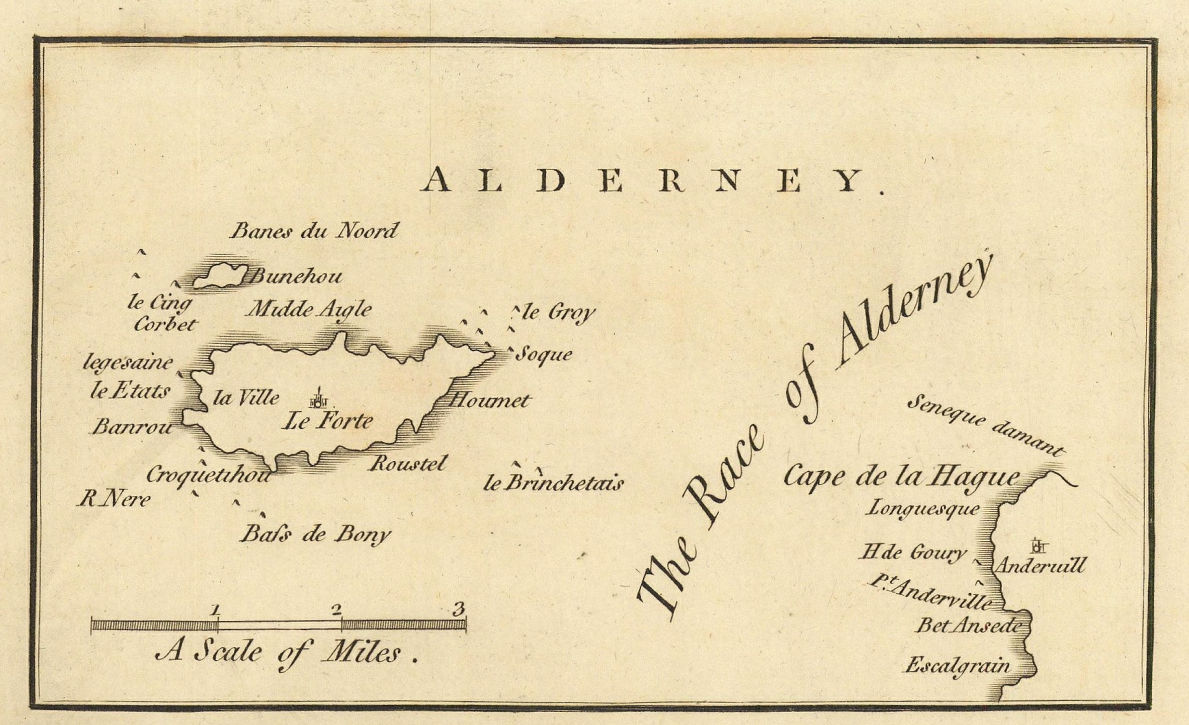 Associate Product The island of Alderney by John CARY. Channel Islands. SMALL 1806 old map