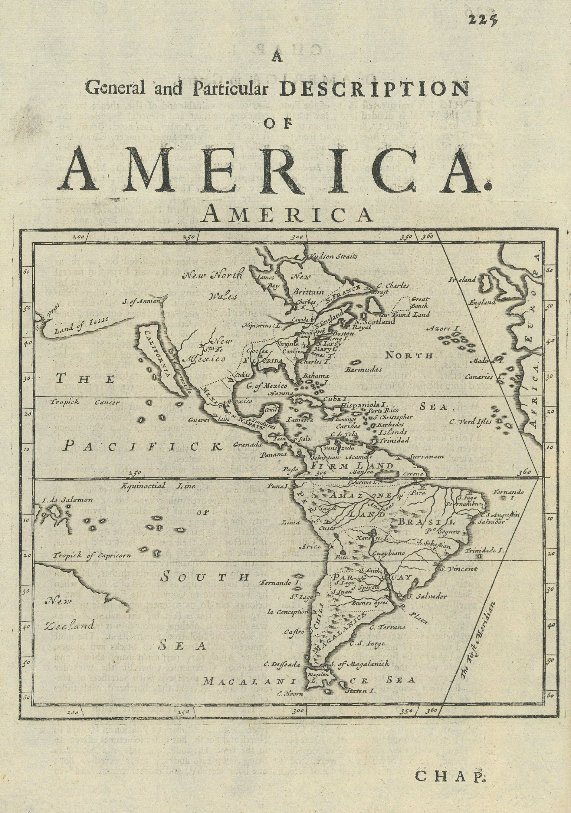 America by Herman Moll. North & South America. Insular California 1709 old map