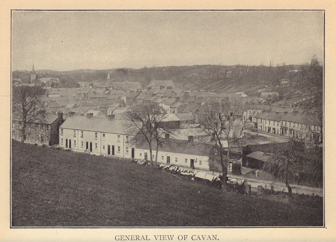 General view of Cavan. Ireland 1905 old antique vintage print picture