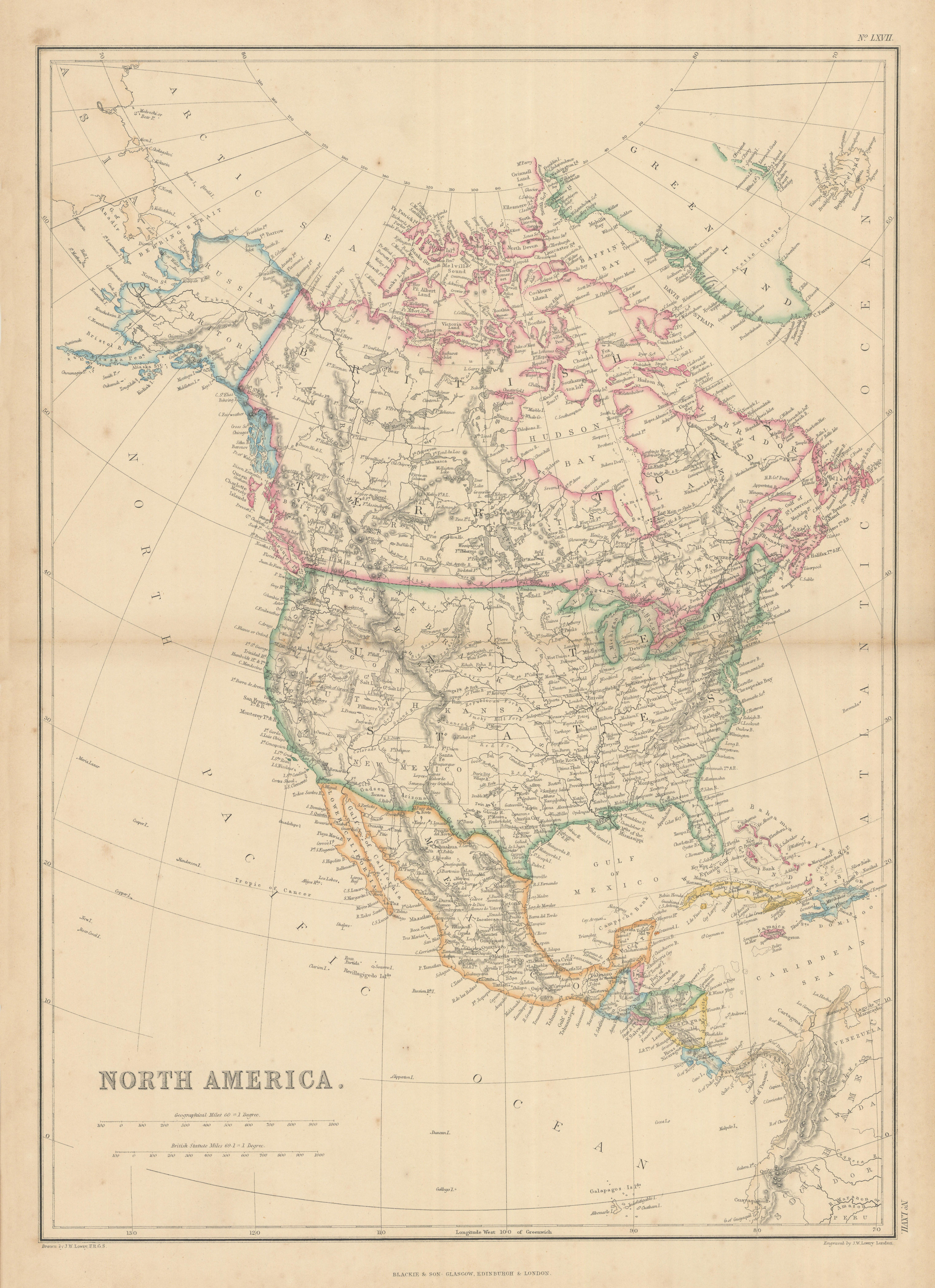 Associate Product North America "Gadsden or Arizona". Early territorial boundaries. LOWRY 1860 map