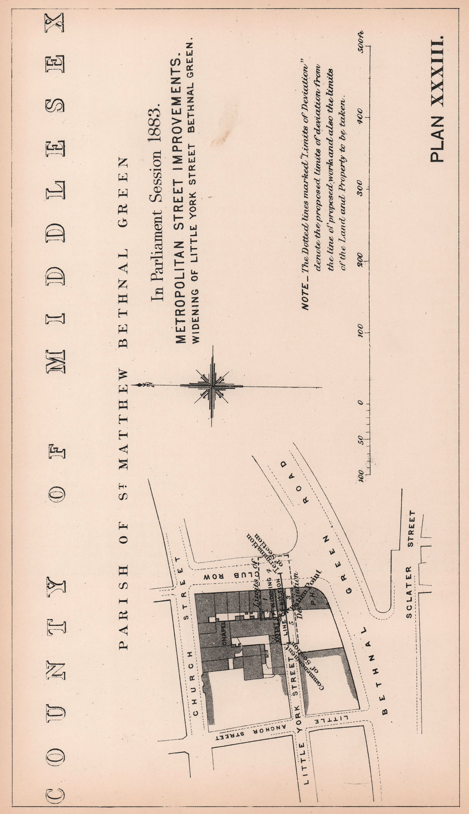 Associate Product 1883 Little York (now Whitby) Street widening. Bethnal Green Road 1898 old map