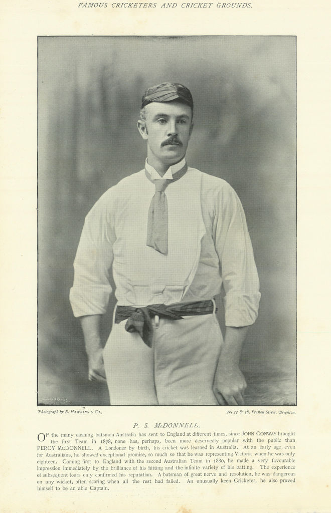 Percy Stanislaus Mcdonnell. Batsman. Australia captain. Australia cricketer 1895