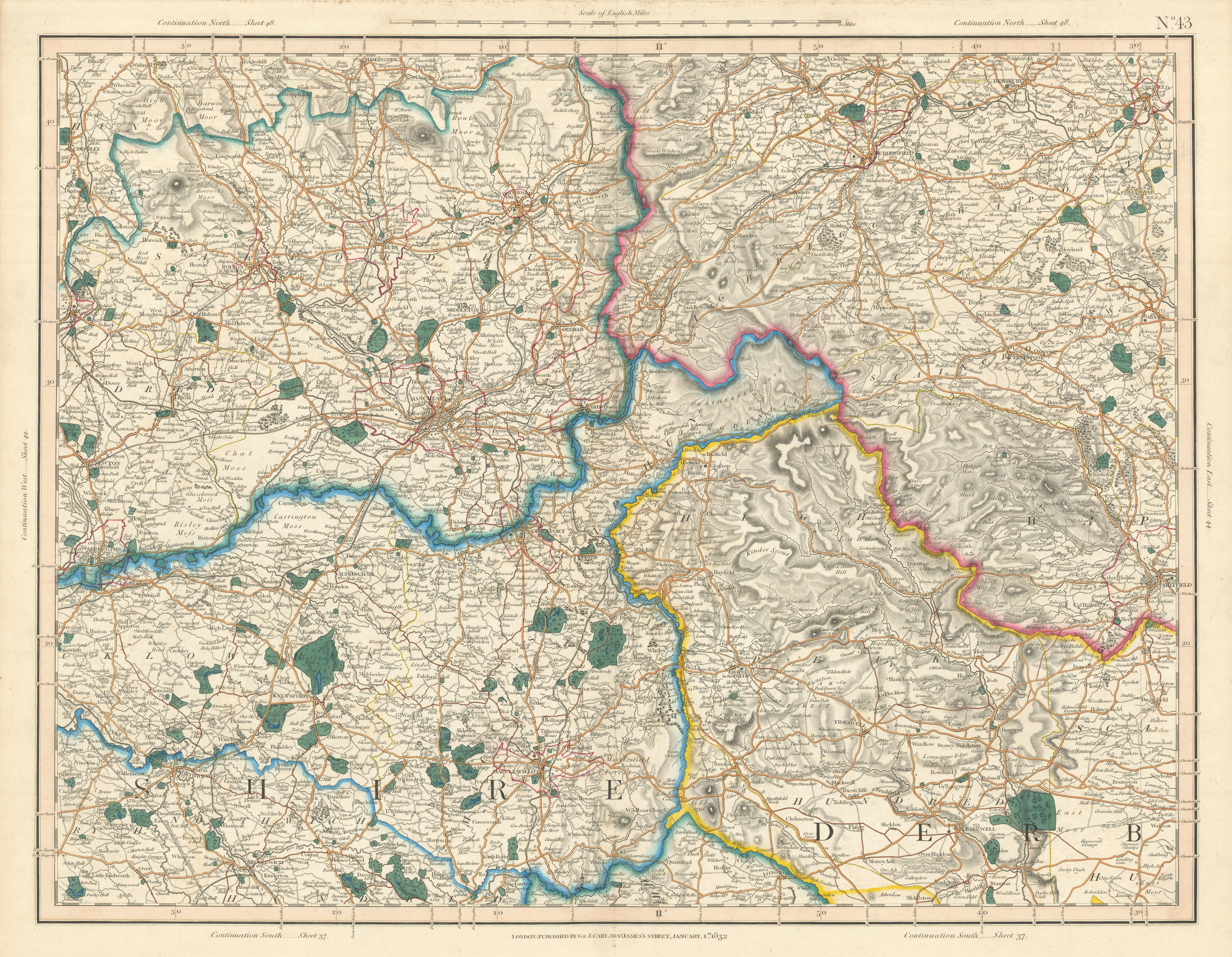 Lancashire | Antique Lancashire county maps, old road maps, Liverpool &  Manchester city plans & vintage art prints