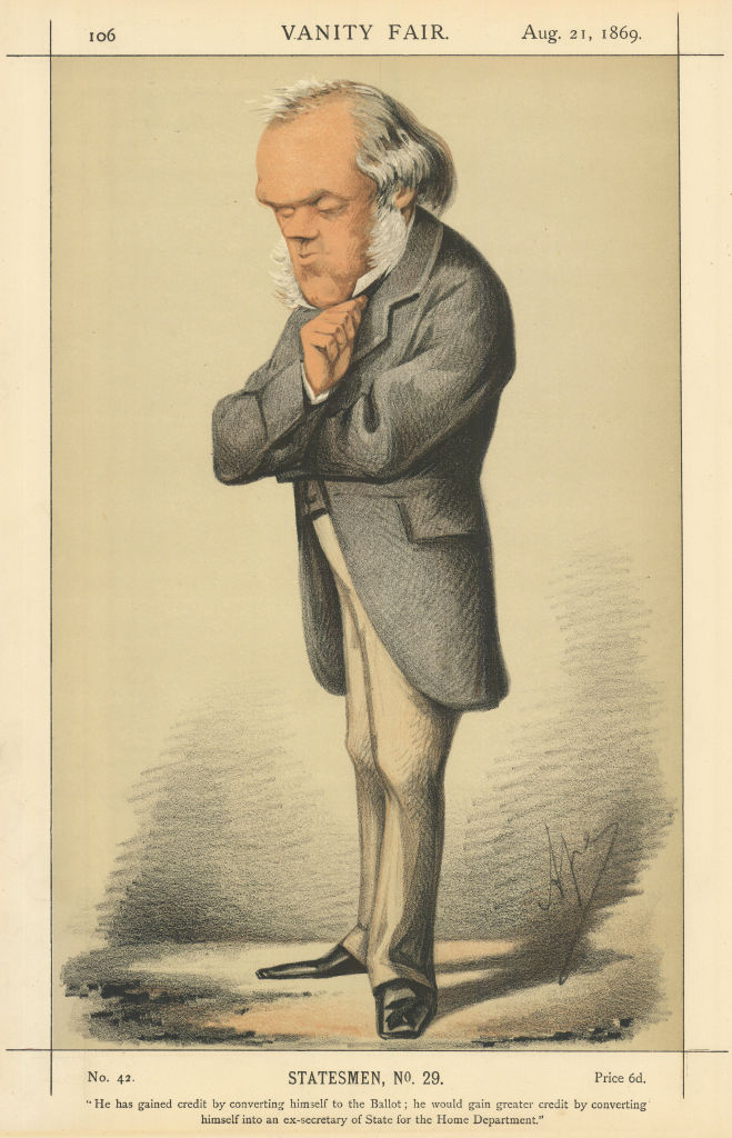 Associate Product SPY CARTOON. Henry Austin Bruce 'He has gained credit by conv…' Politics 1869