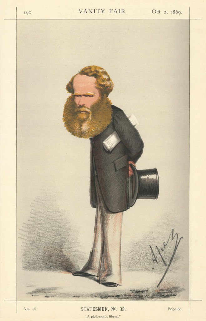 Associate Product VANITY FAIR CARTOON. M. E. Grant Duff 'A philosophic liberal' Politics 1869