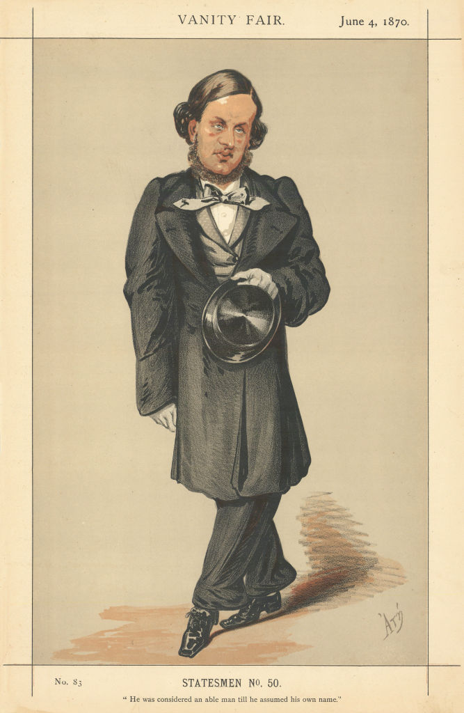 Associate Product SPY CARTOON. WGGV Vernon-Harcourt 'He was considered an able man t…' Law 1870