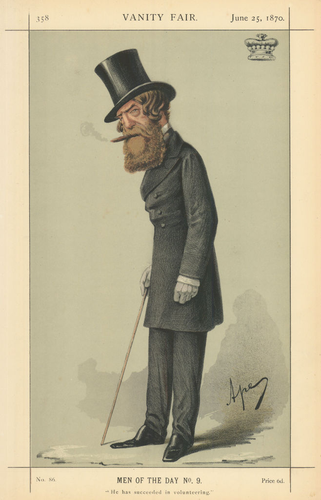 Associate Product VANITY FAIR SPY CARTOON Viscount Ranelagh. He has succeeded in volunteering 1870