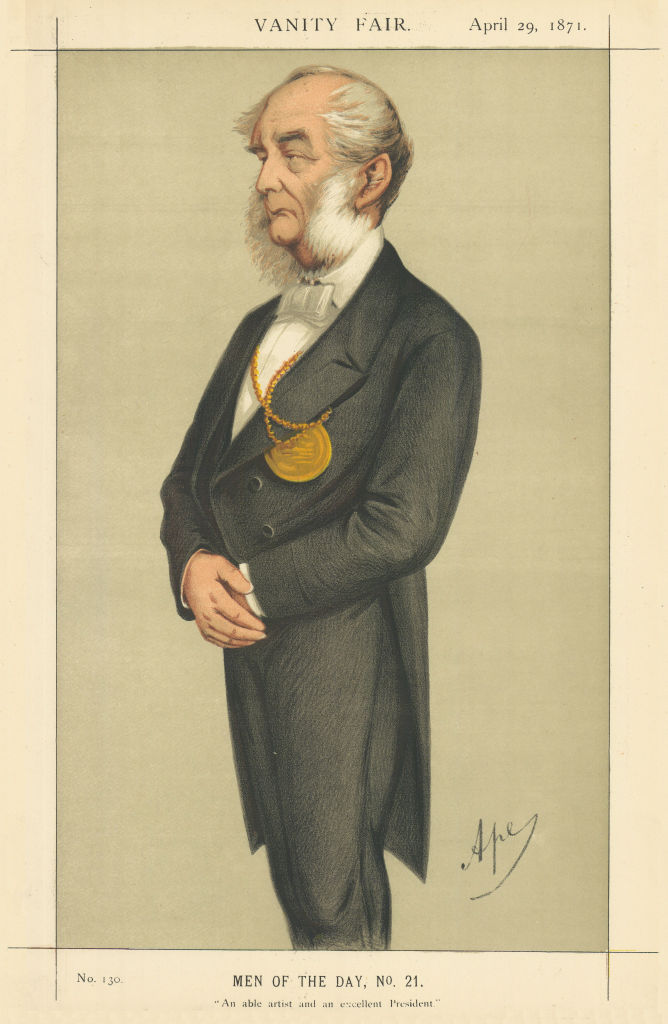 Associate Product SPY CARTOON. Sir Francis Grant 'An able artist & an excellent President'  1871