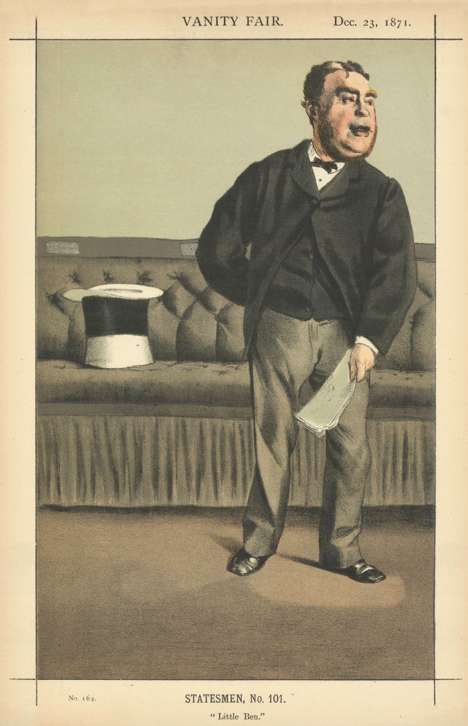 VANITY FAIR SPY CARTOON George (GAFC) Cavendish-Bentinck 'Little Ben' 1871