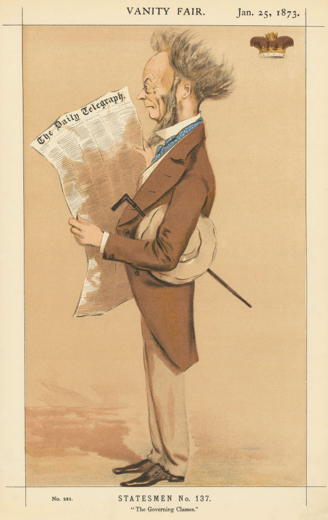 VANITY FAIR SPY CARTOON Duke of Buccleuch & Queensbury 'Governing Classes' 1873